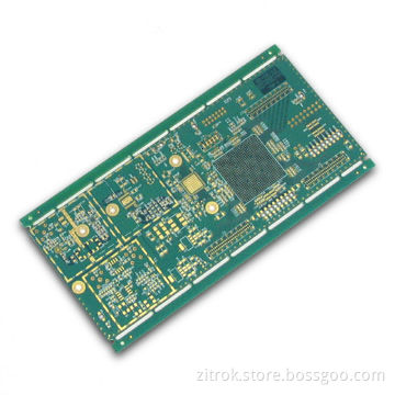 Quick-turnaround BGA Multilayer PCB with 10 Layers and Immersion Gold Surface